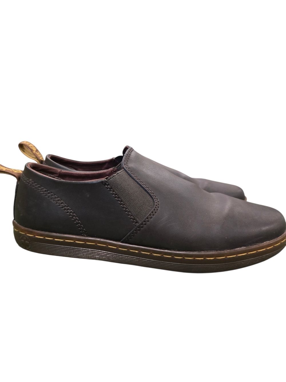 Dr. Martens Brown Air Wair Wyatt Leather Slip-On Loafers Size 9